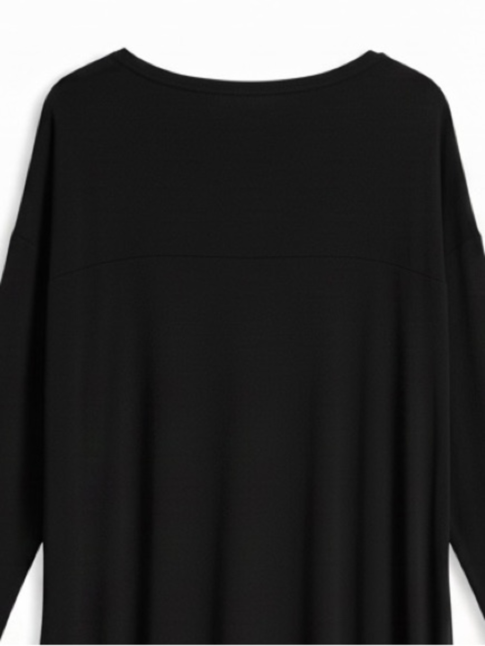 Rohb by Joyce Azria Black Relaxed Fit Asymmetrical Lagenlook Midi Dress Large - Picture 7 of 10